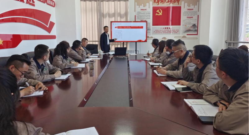 恪守“六大紀(jì)律” 筑牢思想根基——集團(tuán)黨委委員、紀(jì)委書(shū)記赴朝物開(kāi)投公司黨支部講授專(zhuān)題黨課